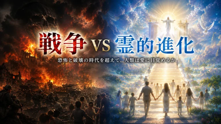 【戦争 VS 霊的進化】恐怖と破壊の時代を超えて、人類は愛に目覚めるか