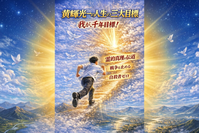 【黄輝光一の人生三大目標！！】我が、千年目標