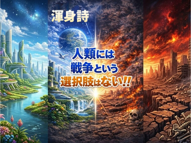 【渾身詩】人類には戦争という選択肢はない！！　