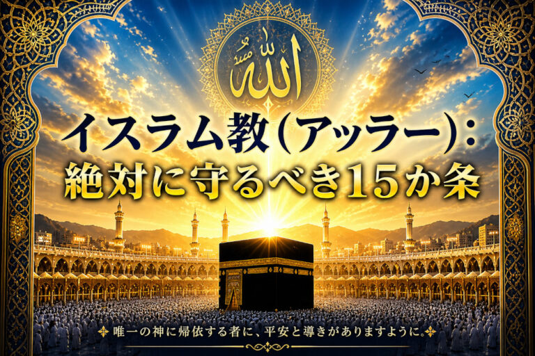 【イスラム教において絶対に守るべき１５か条】 