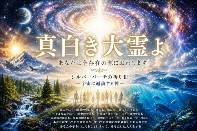 【真白き大霊よ】シルバーバーチの祈り　第三弾