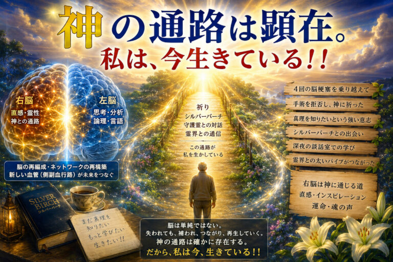 神の通路は顕在。私は、今生きている！！