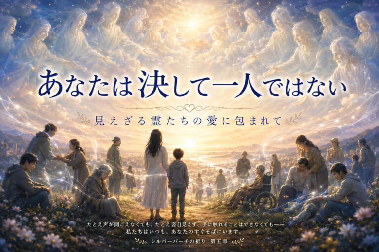 【あなたは、決して一人ではない】「見えざる霊たちの愛に包まれて」
