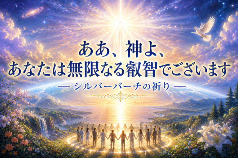 「ああ、神よ、あなたは無限なる叡智でございます」〔シルバーバーチの祈りより〕